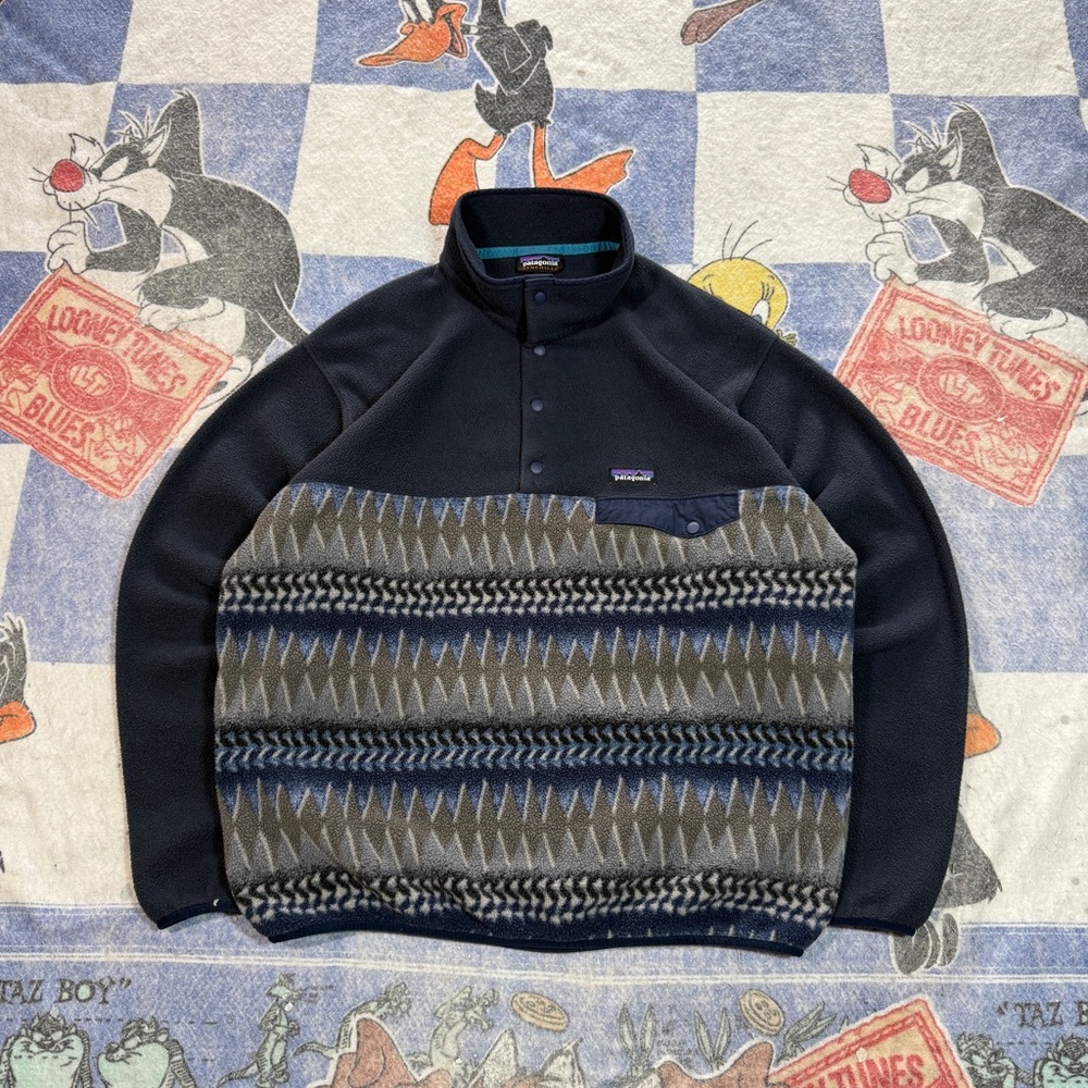 Patagonia synchilla button fleece pullover